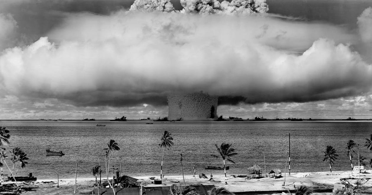 Nuclear weapons tests by the both the United States and the former USSR, provided insight on what would happen to the atmosphere, to weather, and to climate should a global nuclear war unfold.
