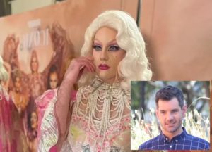 Bye Nate Byrne, hello Gail Warnings: the ABC television weather presenter changed his look to celebrate Gay Pride Month. Image: Nate Byrne / Twitter