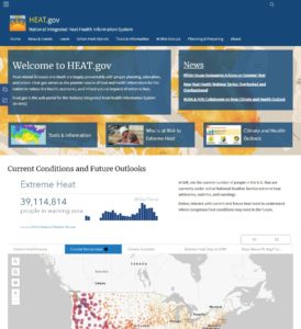 The new HEAT.gov website launched today, July 26, 2022. Image: HEAT.gov