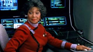 In addition to being a star in the original Star Trek series, Nichelle Nichols also appeared in the motion picture Star Trek VI: The Undiscovered County. Image: Paramount Pictures