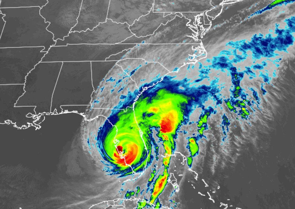 Current enhanced satellite view of Major Hurricane Ian. Image: NOAA