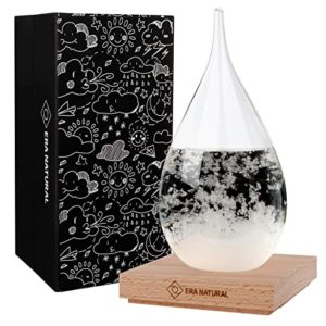 As different temperatures and pressures influence this fluid-filled glass, different crystals will take shape, informing you of what weather is coming. Image: Amazon.com
