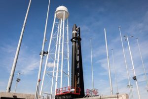 The Electron Rocket, pictured on its launchpad here, won't be able to attempt another launch until the new year. Image: Rocket Lab