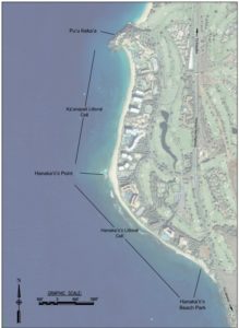 Map of Kaanapali Beach. Image: HI DNLR