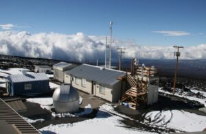 Air samples from NOAA's Mauna Loa observatory in Hawaii provide important greenhouse gas data for climate scientists around the world. Access to the facility has been blocked since a volcanic eruption there in November/December of last year. Image: NOAA