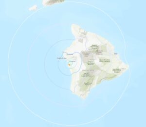 While it didn't generate a tsunami, today's earthquake on the Big Island did generate many reports of shaking from across the island. Image: USGS
