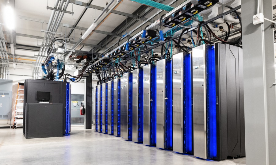 Twin supercomputers, one of which is pictured here, just received a 20% upgrade. Located in Manassas, Virginia, and Phoenix, Arizona, respectively, each supercomputer now operates at a speed of 14.5 petaflops. Image: General Dynamics Information Technology 