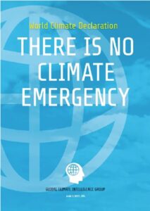 More than 1,600 scientists have signed onto the World Climate Declaration, which states there is no climate emergency.  Image: Global Climate Intelligence Group