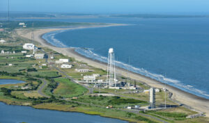 NASA Wallops has launch pads along the ocean on the Virginia Atlantic coast. Image: NASA Wallops