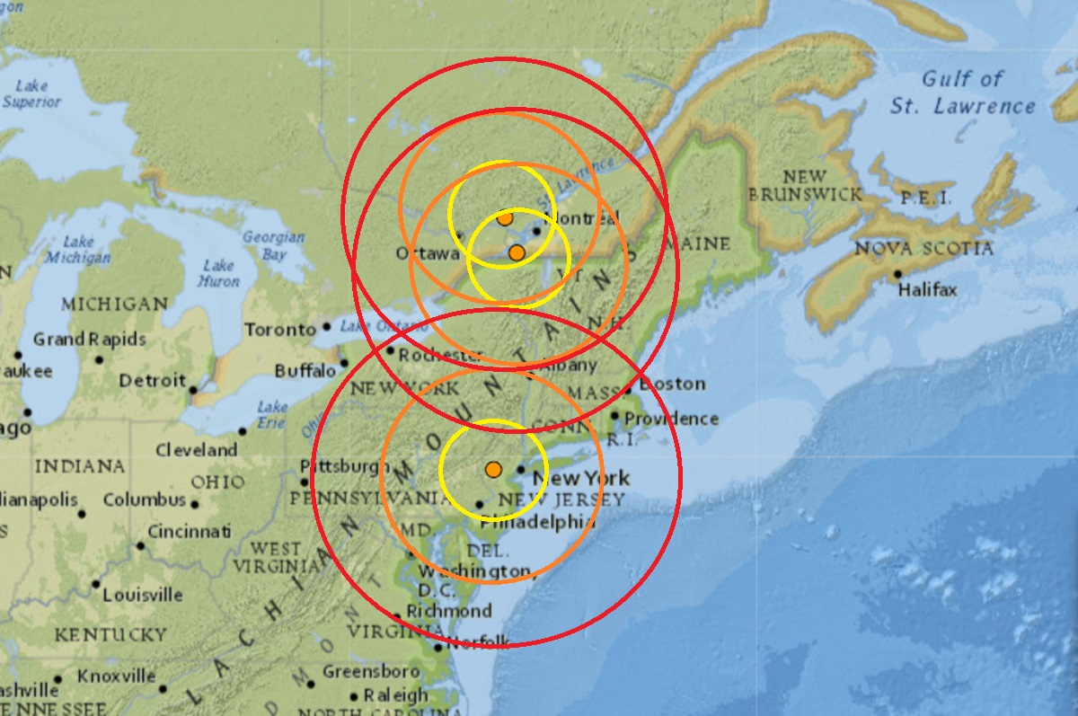 Three earthquakes hit New Jersey and New York within 16 minutes