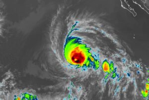 Latest satellite view of Hurricane Kristy. Image: NOAA