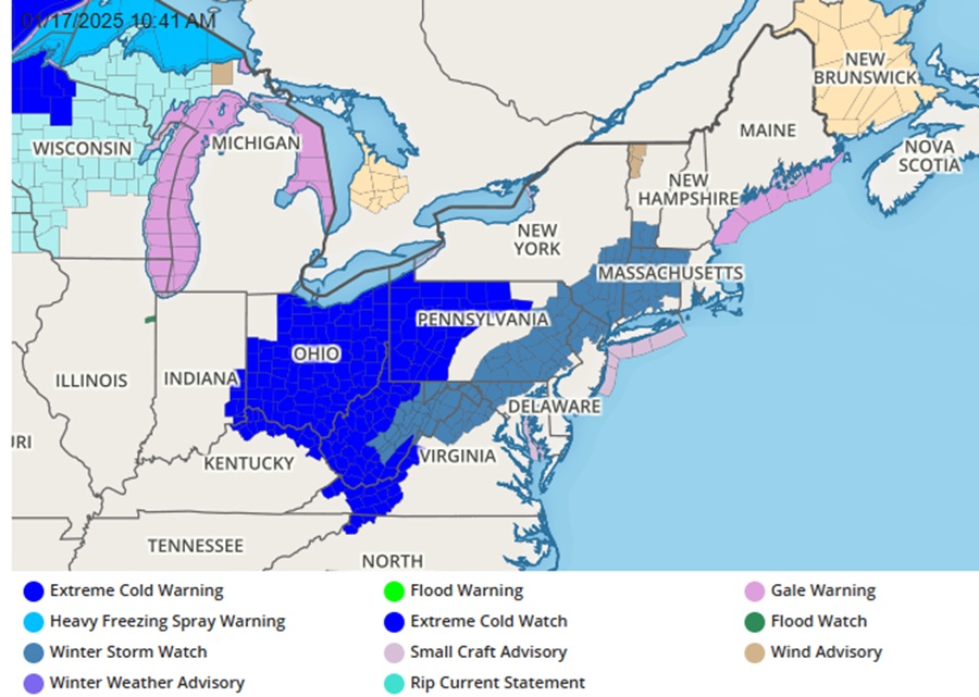 Winter Storm Watches for Impactful Snowstorm Coming to I-95 Corridor