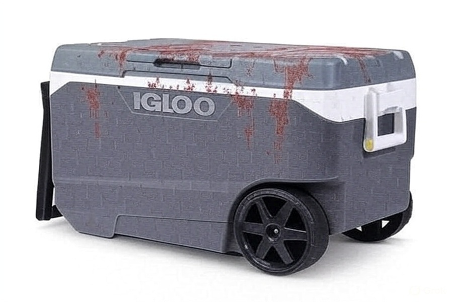 This cooler has been recalled for hazards that could include amputation of ones fingers. Image: CPSC