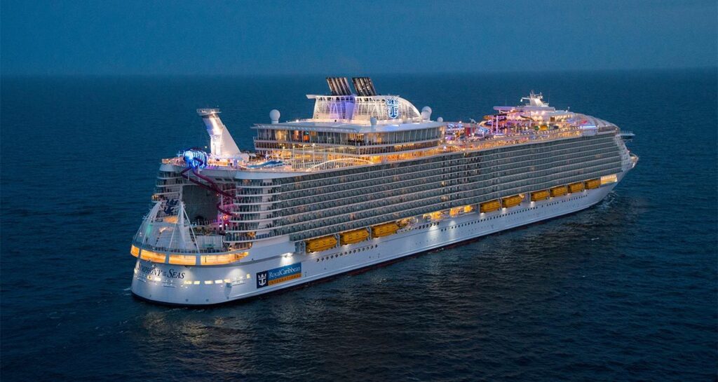 Royal Caribbean's megaship, the Symphony of the Seas, is heading to Canada to avoid the wrath of Imelda. Image: Royal Caribbean Cruise Line