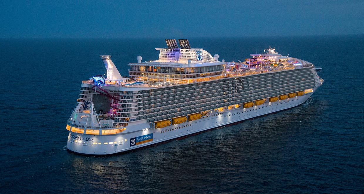 Royal Caribbean's megaship, the Symphony of the Seas, is heading to Canada to avoid the wrath of Imelda. Image: Royal Caribbean Cruise Line