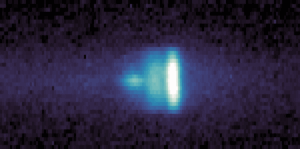 NASA released this view of 3I/Atlas today. An ultraviolet image composite of the hydrogen atoms surrounding comet 3I/ATLAS, the third interstellar object ever detected by astronomers, as it passes through our solar system. This image was taken on Sept 28, 2025- just days before the comet’s closest approach to Mars - by an instrument on NASA's MAVEN spacecraft, which has been studying Mars from orbit since 2014. The instrument, the Imaging Ultraviolet Spectrograph, takes pictures in the ultraviolet part of the spectrum to reveal the chemical composition of objects. The image shows hydrogen emitted from different sources: the comet (dim spot on the far left), hydrogen from Mars (bright emission on the right), and hydrogen flowing through our solar system between the planets (dim emission in the middle). MAVEN’s spectrograph distinguished the comet’s hydrogen from the interplanetary and Martian hydrogen using a special mode to separate each source by its speed. Hydrogen emission from the comet is confined to the location of the comet on the sky, which is why it is small and round instead of extended. Image : NASA/Goddard/LASP/CU Boulder