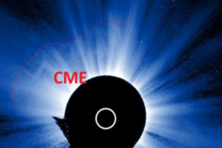 Several coronal mass ejections (CME) have exploded from the sun and have headed towards Earth. Image: NWS SWPC