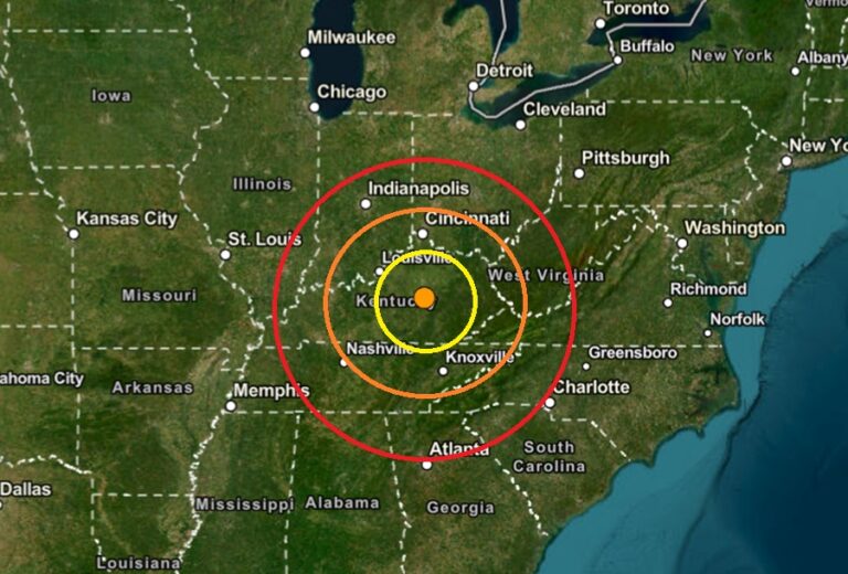 Hundreds Report Shaking from Kentucky Earthquake