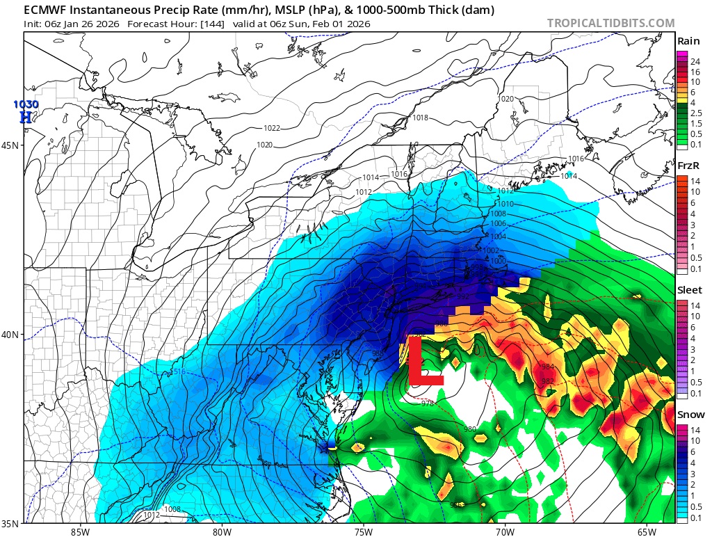 Computer Models Suggesting Blizzard in the Northeast This Weekend