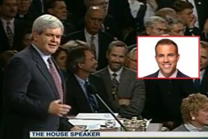 Former House Speaker Newt Ginrich has chimed in on the Matt Devitt situation. Image: C-Span / WINK-TV