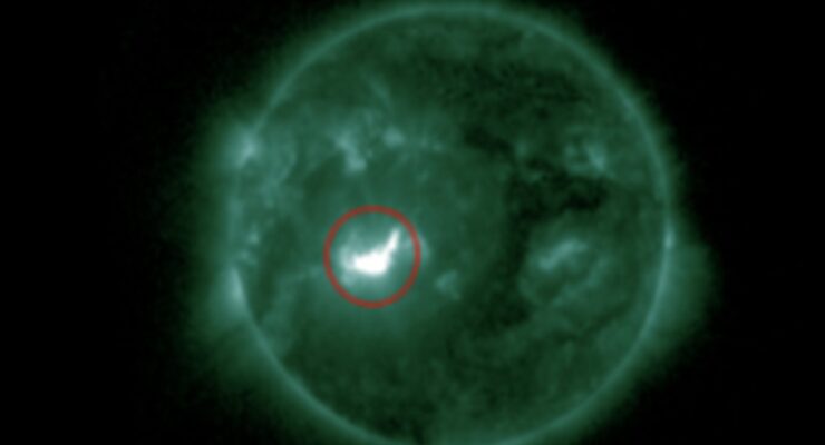 Region 4341 produced an X1.93/b flare. Image: NOAA SWPC