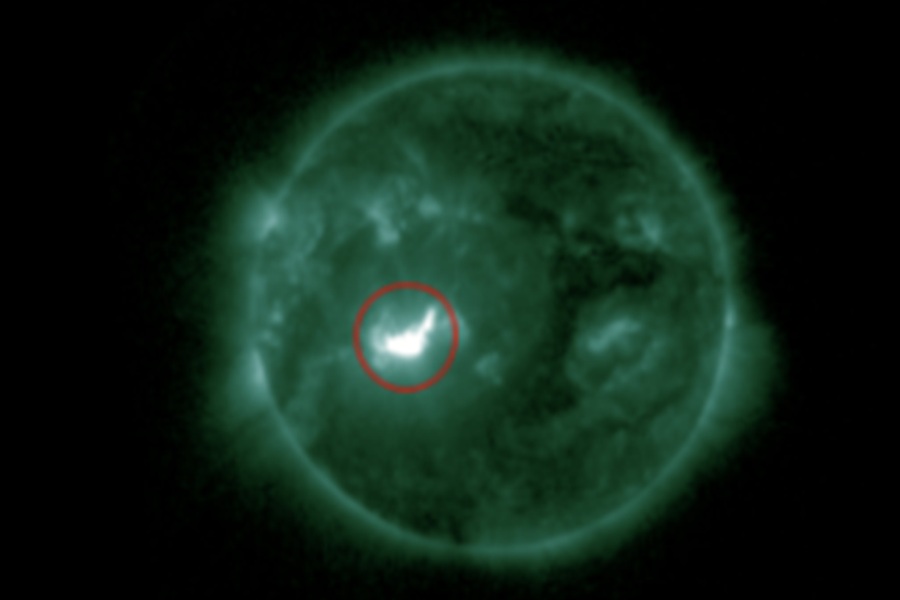 Region 4341 produced an X1.93/b flare. Image: NOAA SWPC