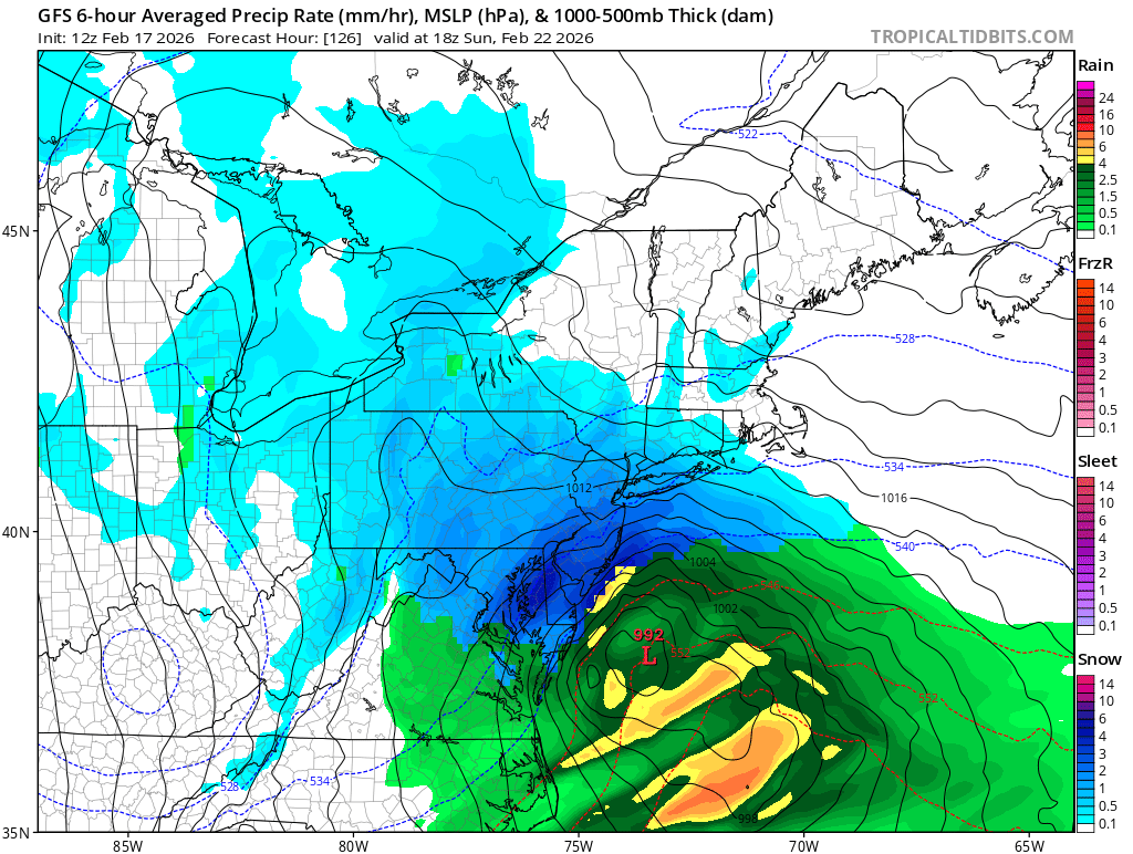 Forecast Models Suggest Significant Snowstorm for New Jersey & Southeastern New England
