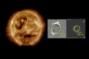 The Space Weather Prediction Center has issued a Geomagnetic Storm Watch for Earth due to recent activity on the Sun. Image: SWPC