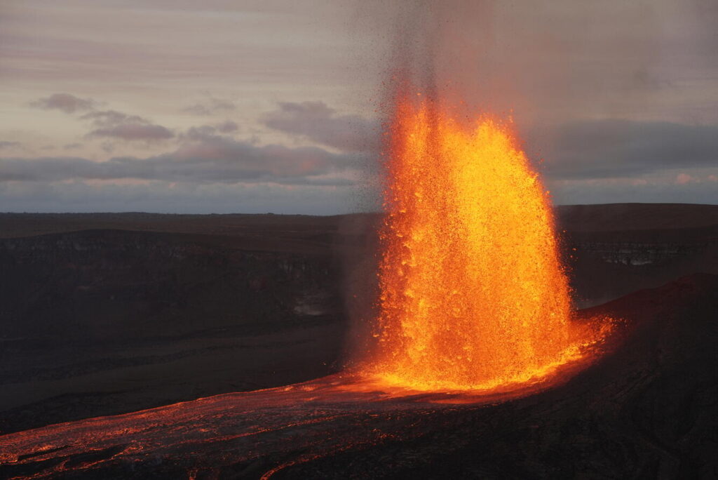 The 45th eruptive event came to life ...and quickly came to an end on the Big Island of Hawaii this week. Image: USGS / M. Patrick