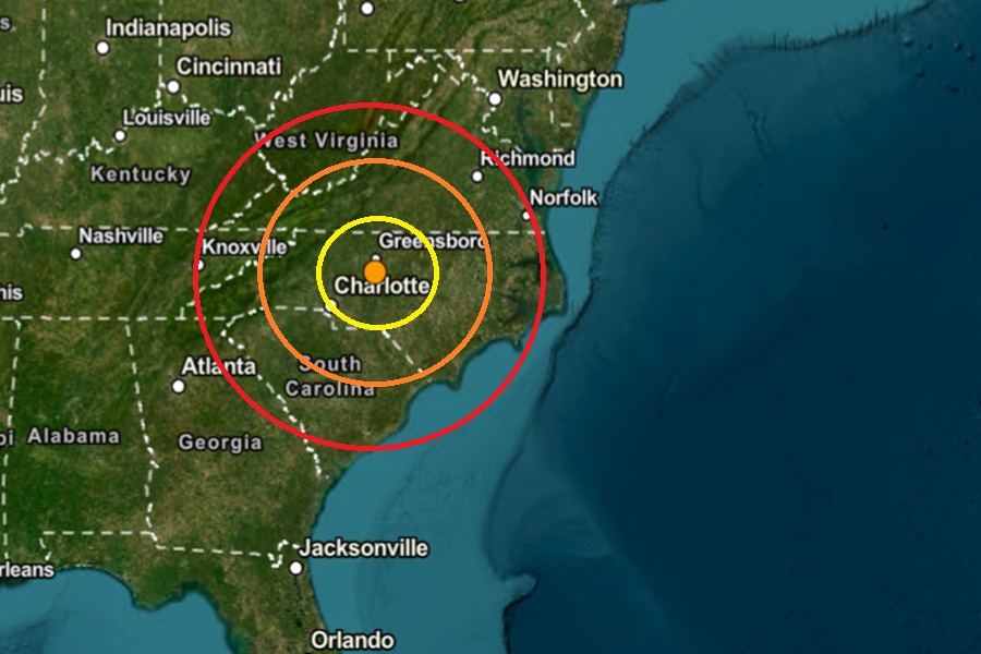 Earthquake Rattles Central North Carolina Between Greensboro and Charlotte