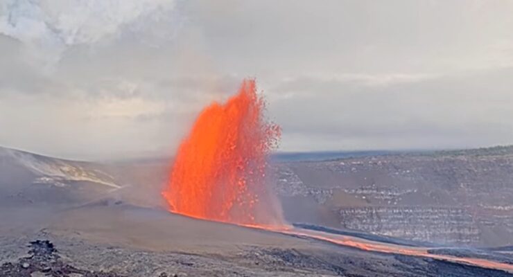 The Kilauea Volcano had its 48th eruption today in the current eruption series which began in 2025. Image: USGS