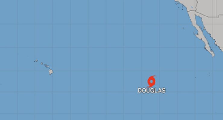 Tropical Storm Douglas has formed in the Pacific Ocean. Image: NHC
