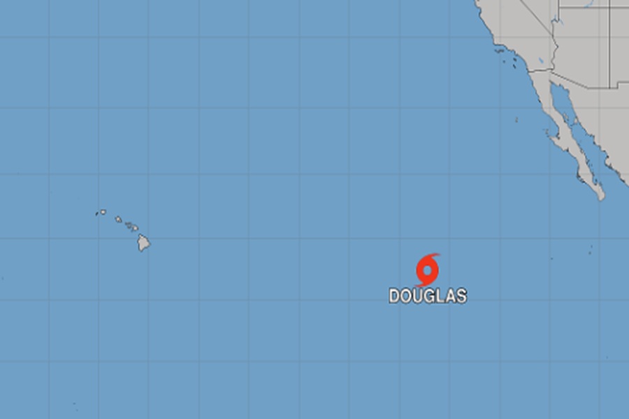 Tropical Storm Douglas has formed in the Pacific Ocean. Image: NHC