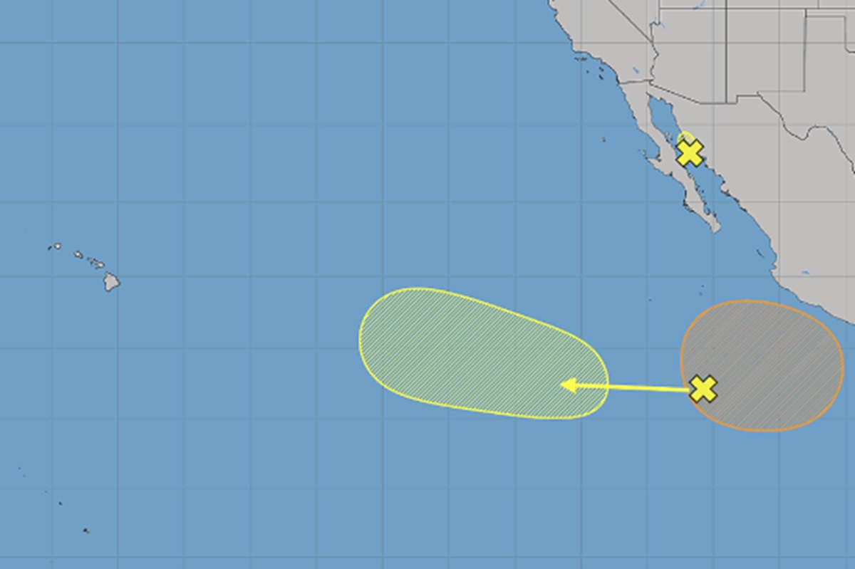The three shaded areas of concern are being tracked for potential tropical cyclone development. Image: NHC