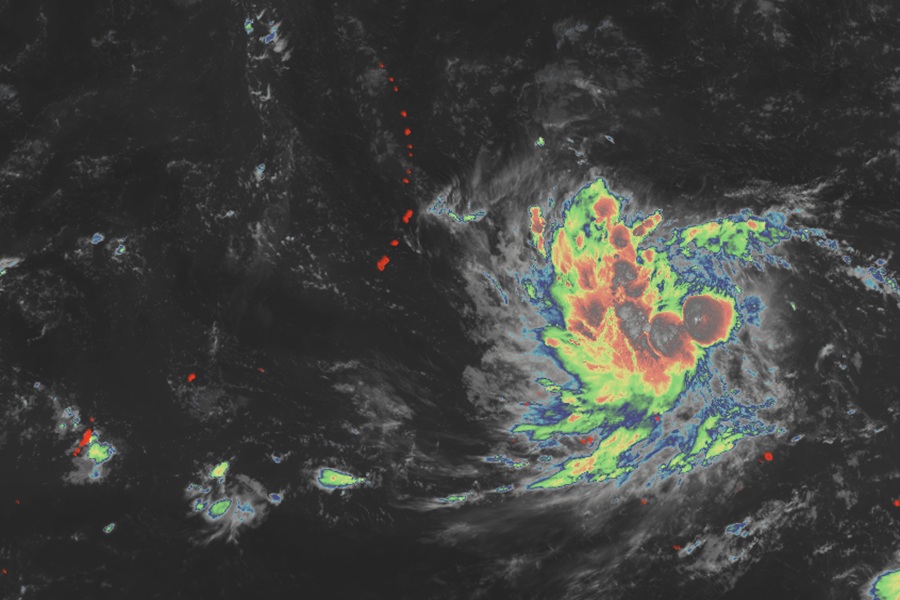 Champi is forecast to become a typhoon before approaching Guam. Image: NOAA