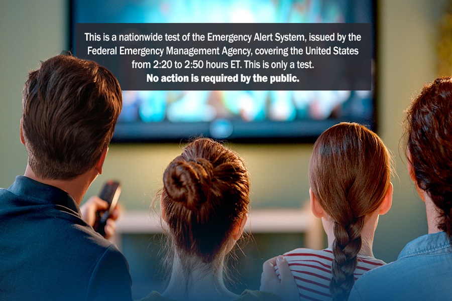 FEMA and FCC will conduct a nationwide test of the Emergency Alert System on November 17, 2026. Image: FEMA